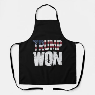Delantal Trump Ganó 47º Presidente de EE. UU. Ganó Elección