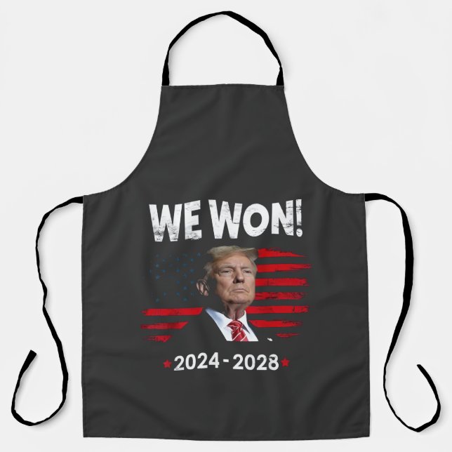 Delantal Trump, presidente de Maga orgulloso, ganó el Día d (Anverso)