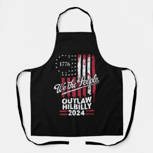 Delantal Trump Vance 2024 Donald Trump Proscrito Hillbilly 