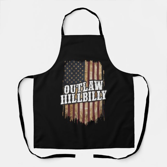 Delantal Trump Vance 2024 J.D. Vance Forajido Hillbilly  (Anverso)