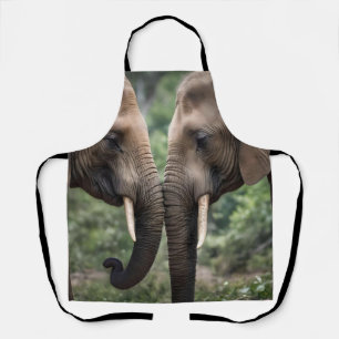Delantal "Trunk to Trunk: A Gentelphant Embrace"