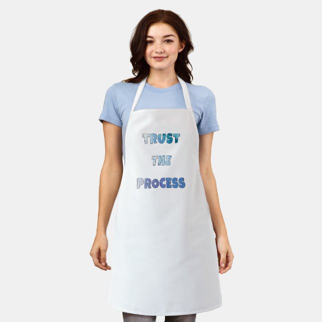 Delantal Trust The Process – Motivational Cooking Apron (Gastado)