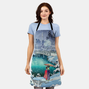 Delantal Tsuchiya Koitsu - Nieve de primavera en Maruyama