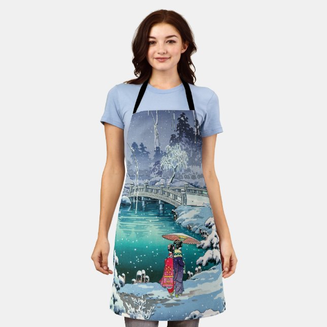 Delantal Tsuchiya Koitsu - Nieve de primavera en Maruyama (Gastado)