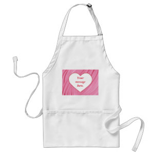 Delantal Tu mensaje White Heart Red Blends Aprons