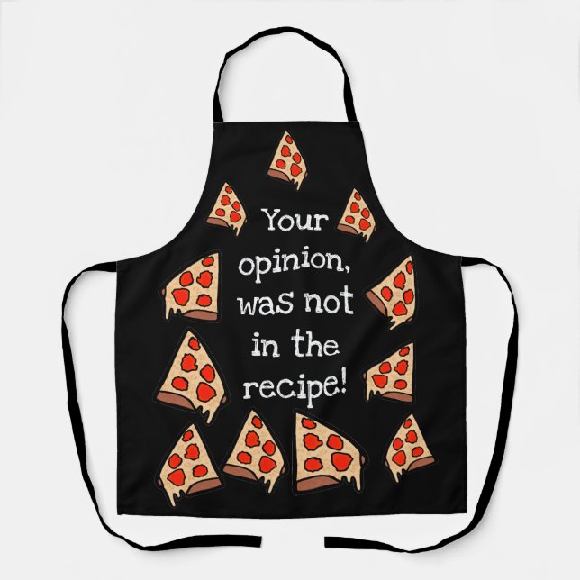 Delantal Tu opinión no estaba en la receta (Anverso)