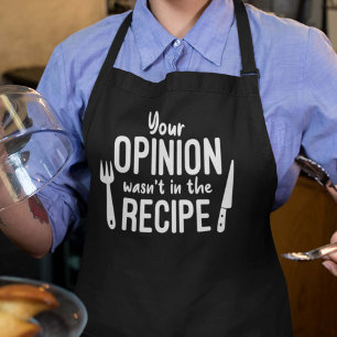Delantal Tu opinión no estaba en la receta