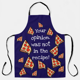 Delantal Tu opinión no estaba en la receta