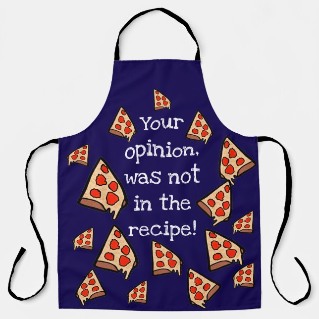 Delantal Tu opinión no estaba en la receta (Anverso)