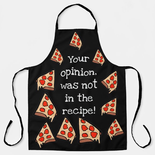 Delantal Tu opinión no estaba en la receta (Anverso)