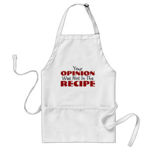 Delantal Tu opinión no estaba en la receta de Apron diverti