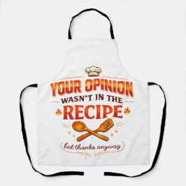 Delantal Tu opinión no estaba en la receta pero gracias