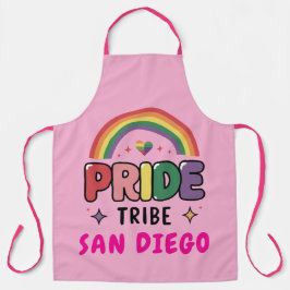 Delantal TU PERSONALIZADO Orgullo TRIBE Colorido LGBTQ+ Arc
