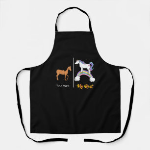 Delantal Tu Tía Mi Tía Unicornio Camiseta _ Gracioso Arcoir