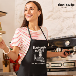 Delantal Tu voto importa Elección Política Blanco Impreso