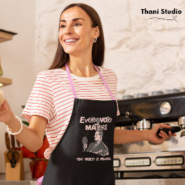 Delantal Tu voto importa las elecciones, el rosado político