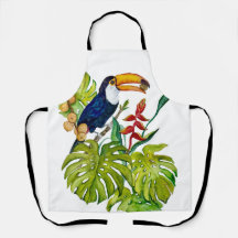 Tucán Colorido Acuarela Pájaro Tropical