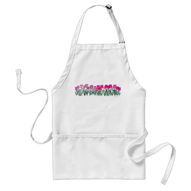 Delantal Tulip Apron rosado (Frente)