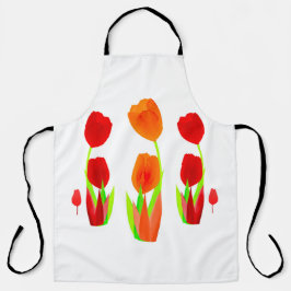 Delantal Tulip Floral colorida