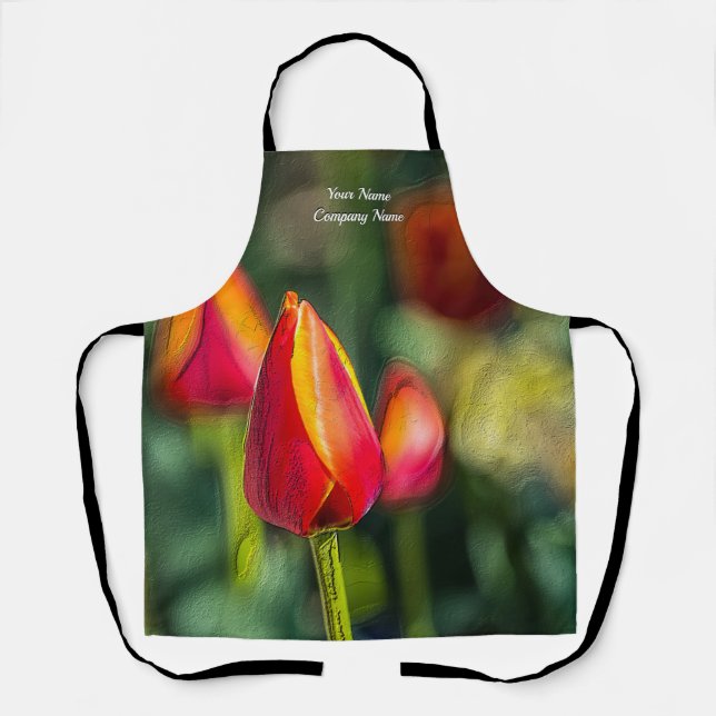 Delantal Tulip Garden Apron texturizado (Anverso)