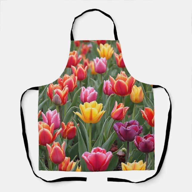 Delantal Tulipanes holandeses (Anverso)