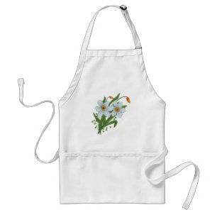 Delantal Tulipanes y flores de narcisos