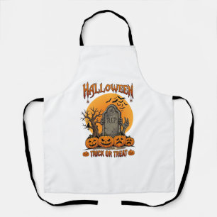 Delantal Tumba de Zombie Mano de Halloween Truco o Trato Pu