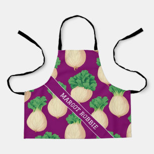 Delantal Turnip Retro Colorido Patrón Personalizado