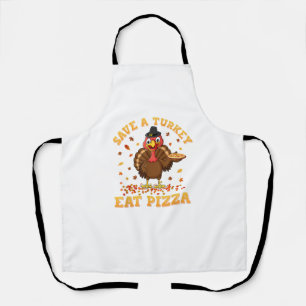 Delantal TURQUÍA COME PIZZA Shirt Adult Vegan Niños Gracios