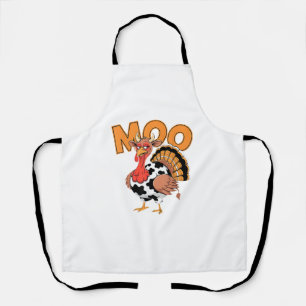 Delantal Turquía Moo Cow Costume Gracioso Día de Gracias Tu