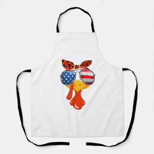 Delantal Turquía se enfrenta a la bandera del sol de las Ch