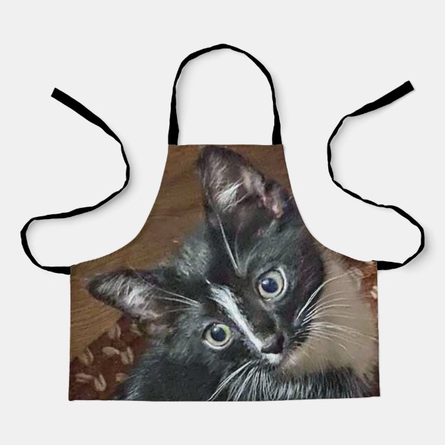Delantal Tuxeudo Kitten Kids Apron (Anverso)