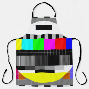 Delantal TV retro sin ilustracion de señal.