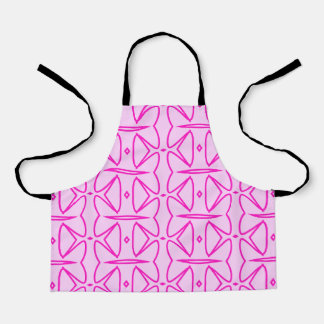 Delantal Two Toned Pink Pattern All-Over Print Apron