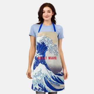 Delantal ukiyoe - Hokusai : No.21 Gran Ola -