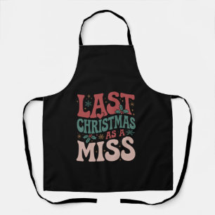 Delantal Última Navidad como Novia del Futuro de Miss Navid