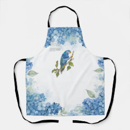 Delantal Ultramarine Lorikeet Pintado A Mano