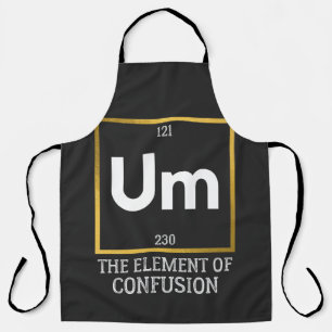 Delantal Um El elemento de la camiseta de confusión