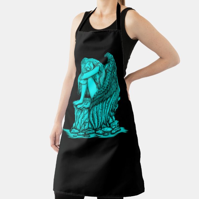 Delantal Un ángel dormido en la piedra (in situ)