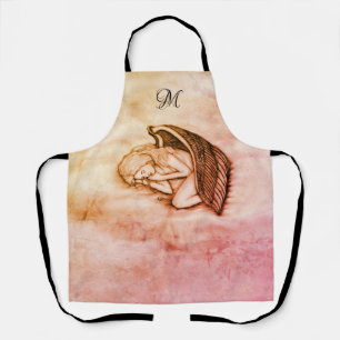Delantal Un ángel durmiente, personaliza su propio monogram