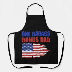 Delantal Un Bono de Badass Papá Bandera Americana Día del
