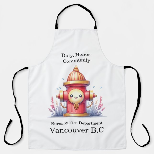 Delantal Un capricho en un vibrante entorno ajardinado (Anverso)