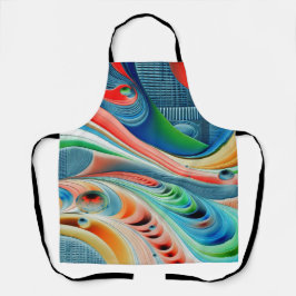 Delantal Un clásico patrón multicolor elegante