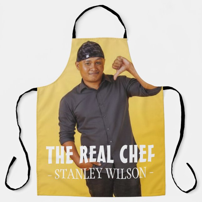 Delantal Un Cumpleaños Personalizado Sencillo (Anverso)