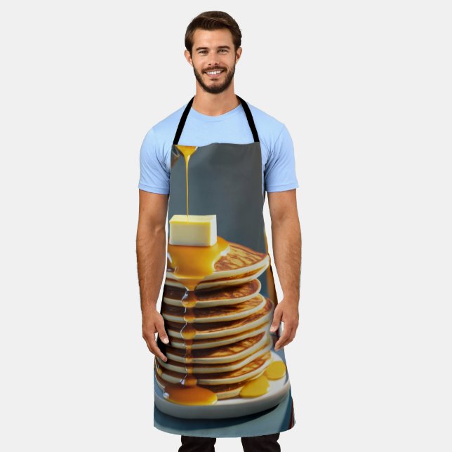 Delantal Un delicioso desayuno de crepes suaves (Gastado)