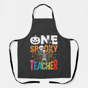 Delantal Un diseño de Halloween de un profesor espeluznante