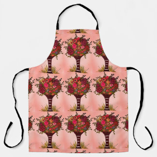 Delantal Un divertido y floral deleite para el chef en tu v