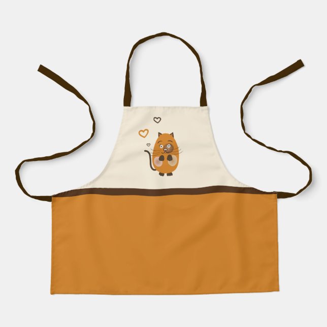 Delantal Un gato moreno (Anverso)