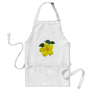Delantal Un hibiscus amarillo
