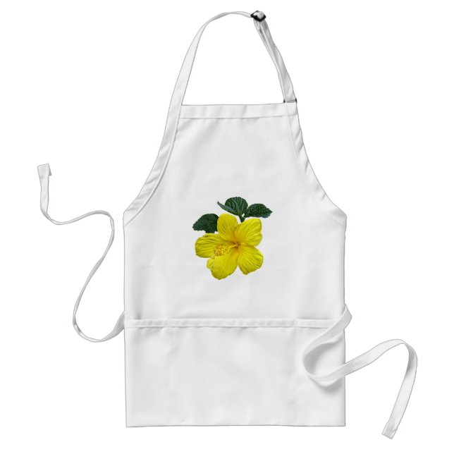 Delantal Un hibiscus amarillo (Frente)
